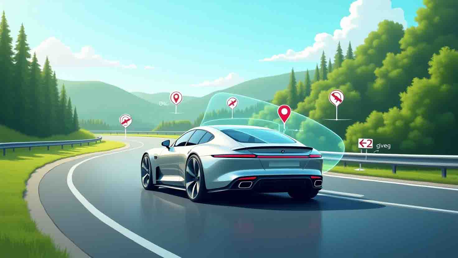 Réalité augmentée GPS voiture compatible