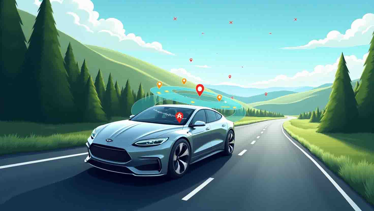 Réalité augmentée GPS voiture
